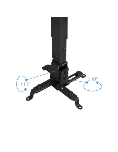 TooQ SOPORTE UNIVERSAL INCLINABLE DE TECHO PARA PROYECTOR NEGRO