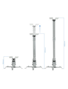 TooQ SOPORTE UNIVERSAL INCLINABLE DE TECHO PARA PROYECTOR PLATA 2