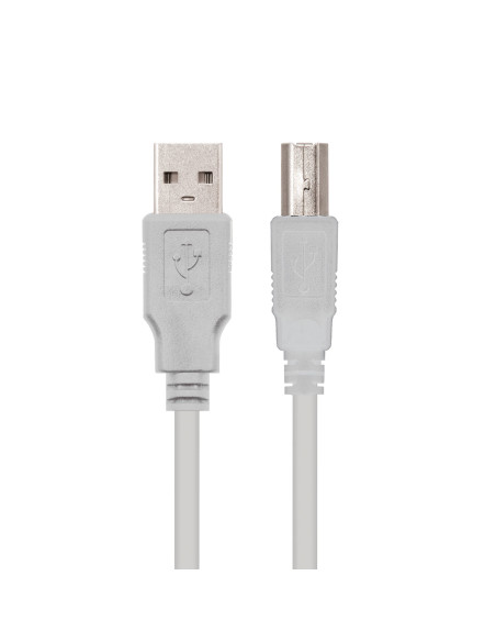 Nanocable CABLE USB 2.0 IMPRESORA, TIPO A M-B M, BEIGE, 1.8 M