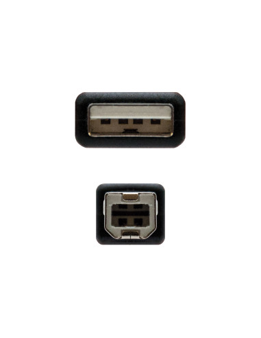 Nanocable CABLE USB 2.0 IMPRESORA, TIPO A M-B M, NEGRO, 1.8 M