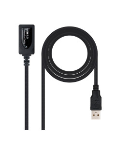 Nanocable CABLE USB 2.0 PROLONGADOR CON AMPLIFICADOR, TIPO A M-A H, 5.0 M