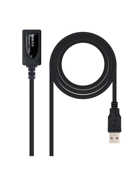 Nanocable CABLE USB 2.0 PROLONGADOR CON AMPLIFICADOR, TIPO A M-A H, 5.0 M