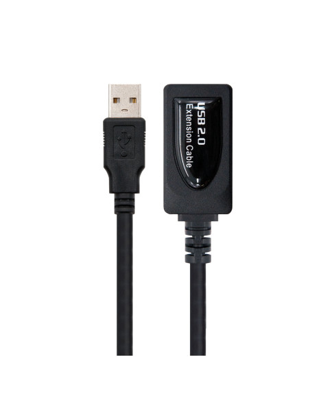 Nanocable CABLE USB 2.0 PROLONGADOR CON AMPLIFICADOR, TIPO A M-A H, 5.0 M