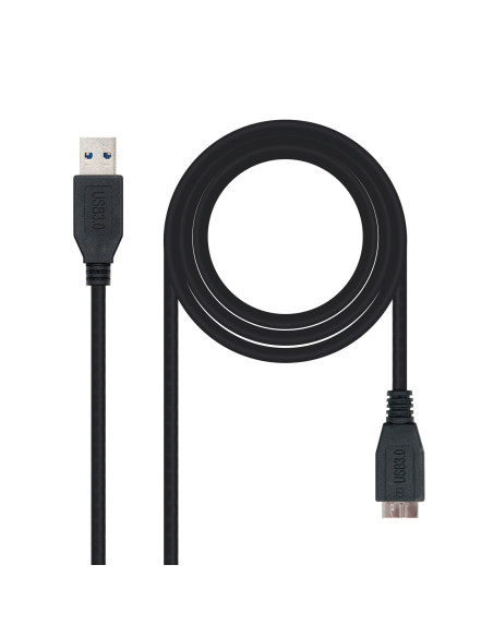 Nanocable CABLE USB 3.0, TIPO A M-MICRO B M, NEGRO, 1.0 M