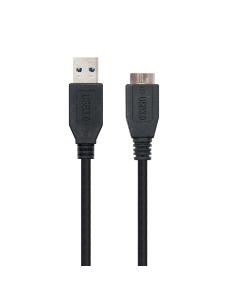 Nanocable CABLE USB 3.0, TIPO A M-MICRO B M, NEGRO, 1.0 M
