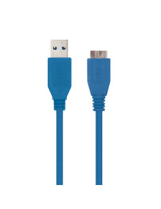 Nanocable CABLE USB 3.0, TIPO A M-MICRO B M, AZUL, 1.0 M 2