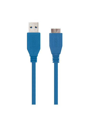Nanocable CABLE USB 3.0, TIPO A M-MICRO B M, AZUL, 1.0 M