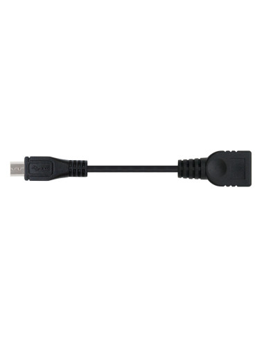 Nanocable CABLE USB 2.0 OTG, TIPO MICRO B M-A H, NEGRO, 15 CM