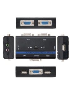 Nanocable KVM SWITCH VGA USB 1U-2PC+CABLE 2