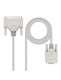 Nanocable CABLE SERIE NULL MODEM DB9 H-DB25 M 1.8 M