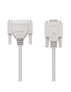 Nanocable CABLE SERIE NULL MODEM DB9 H-DB25 M 1.8 M 2