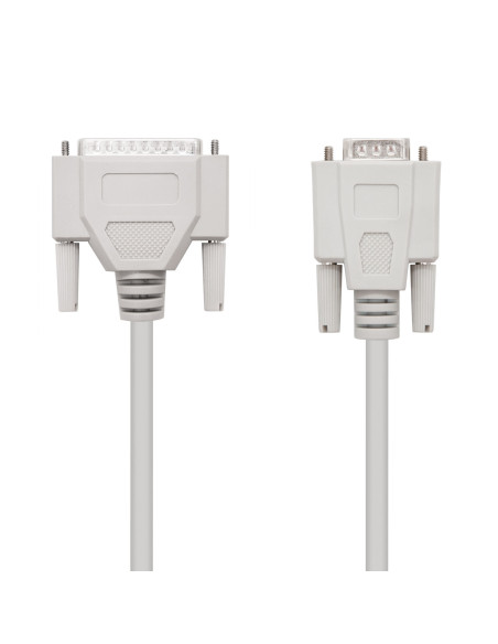 Nanocable CABLE SERIE NULL MODEM DB9 H-DB25 M 1.8 M