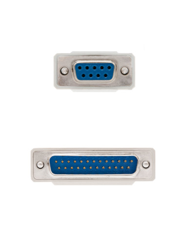 Nanocable CABLE SERIE NULL MODEM DB9 H-DB25 M 1.8 M