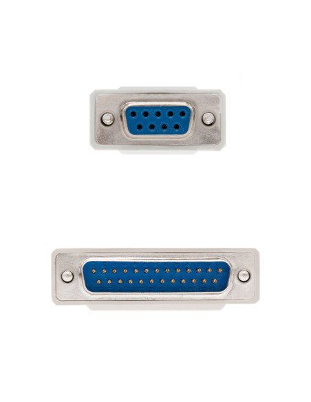 Nanocable CABLE SERIE NULL MODEM DB9 H-DB25 M 1.8 M