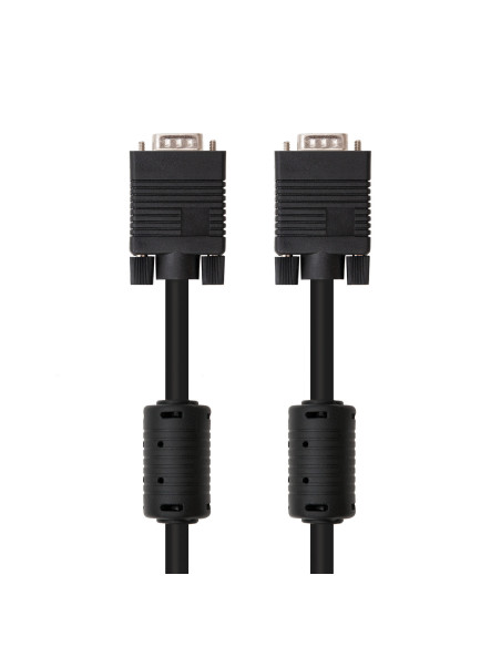 Nanocable CABLE SVGA CON FERRITA, HDB15 M-HDB15 M, 15 M