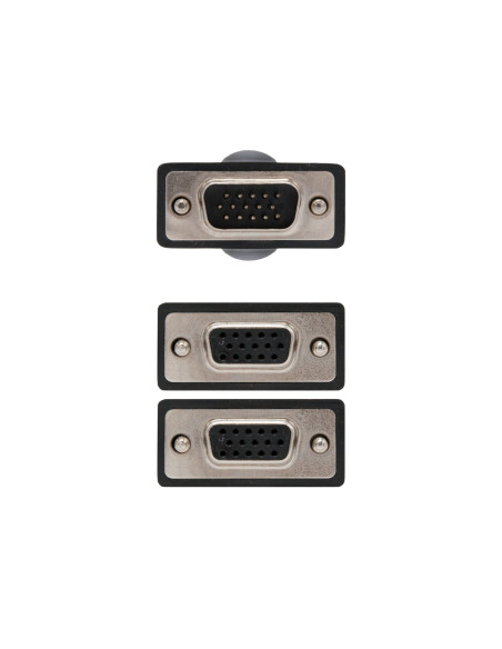 Nanocable CABLE BIFURCADOR SVGA HDB15 M-2xHDB15 H 45 CM