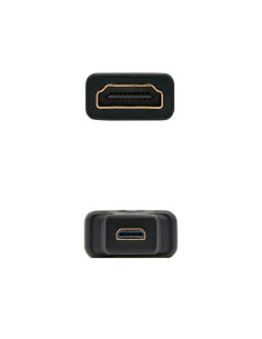 Nanocable 10.15.1206 cambiador de género para cable HDMI Micro HDMI Negro 2