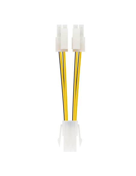 Nanocable CABLE ALIM. 4PIN H-4+4PIN M 15CM