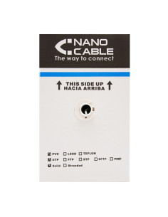 Nanocable CABLE RED RJ45 CAT.5E UTP RIGIDO AWG24, 305 M 2