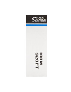 Nanocable CABLE RED RJ45 CAT.6 UTP RIGIDO AWG24, 100 M