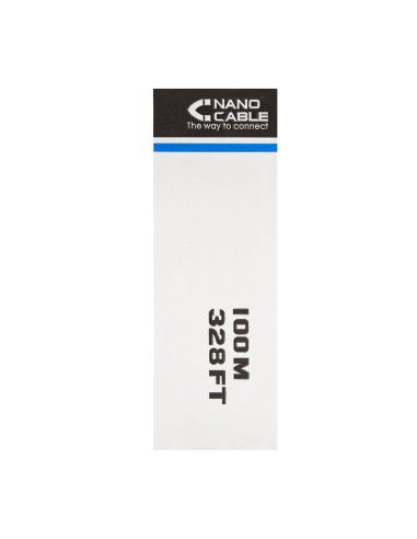 Nanocable CABLE RED RJ45 CAT.6 UTP RIGIDO AWG24, 100 M
