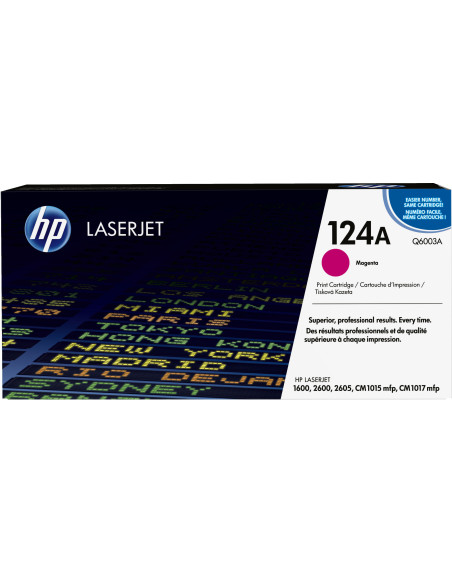 HP Cartucho de tóner original LaserJet 124A magenta