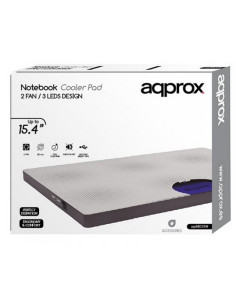 Approx appNBC05W almohadilla fría 39,1 cm (15.4") Gris, Blanco 2