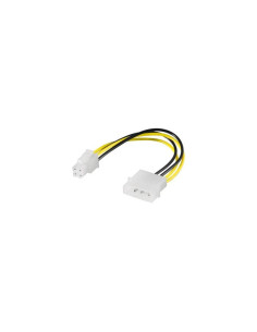 Ewent EW-180508-002-N-P conector IDE (5,25”) - ATX 4-pin Blanco, Amarillo