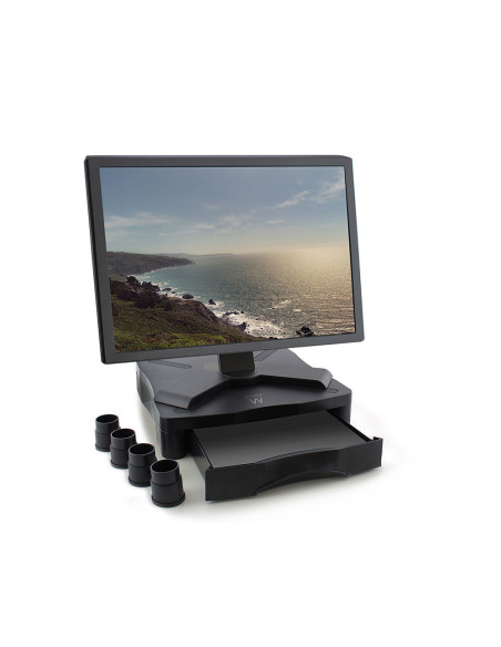 Ewent EW1280 soporte para monitor Escritorio Negro