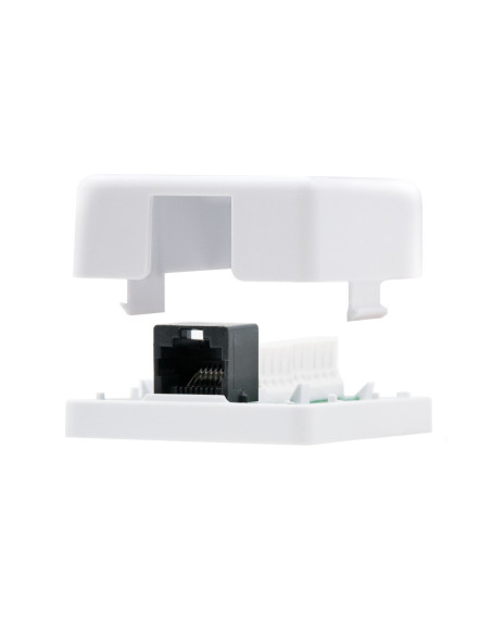 Nanocable ROSETA DE SUPERFICIE PARA RJ45 CAT.6 1 TOMA, BLANCO