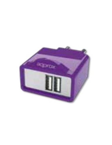 Approx appUSBWALL21P Universal Púrpura Corriente alterna Interior