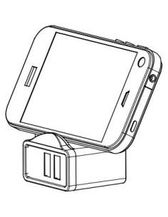 Approx appUSBWALL21P Universal Púrpura Corriente alterna Interior 2