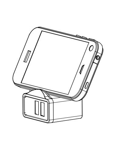 Approx appUSBWALL21P Universal Púrpura Corriente alterna Interior