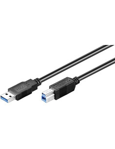 Ewent EW-100103-010-N-P cable USB USB 3.2 Gen 1 (3.1 Gen 1) 1 m USB A USB B Negro