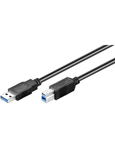 Ewent EW-100103-010-N-P cable USB USB 3.2 Gen 1 (3.1 Gen 1) 1 m USB A USB B Negro