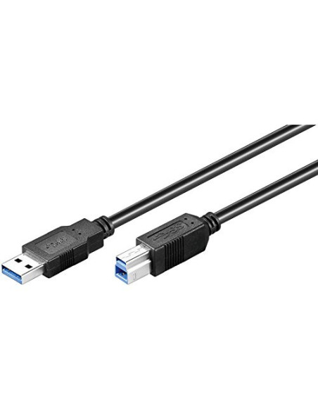 Ewent EW-100103-010-N-P cable USB USB 3.2 Gen 1 (3.1 Gen 1) 1 m USB A USB B Negro