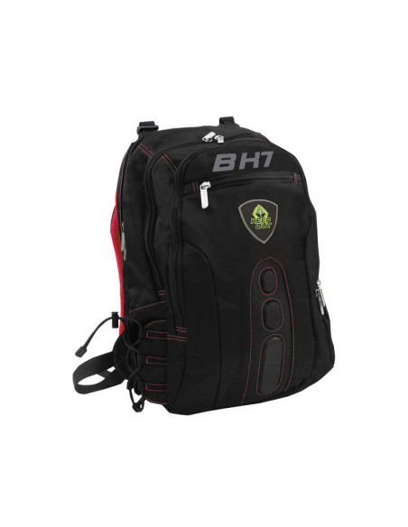 KeepOut BK7R mochila Negro, Rojo Nylon