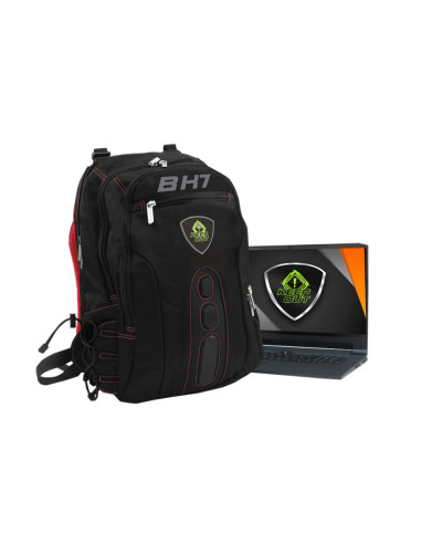 KeepOut BK7R mochila Negro, Rojo Nylon