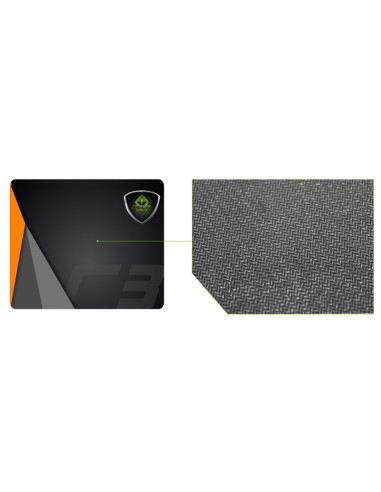 KeepOut R3 alfombrilla para ratón Alfombrilla de ratón para juegos Negro, Verde, Naranja