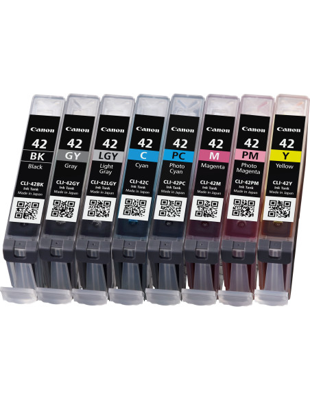 Canon 6384B010 cartucho de tinta 8 pieza(s) Original Rendimiento estándar Negro, Cian, Gris, Gris claro, Magenta, Fotos cian,