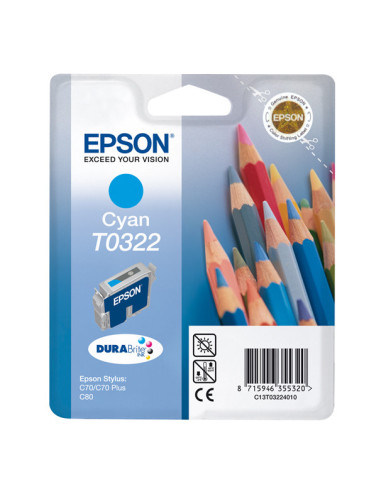 Epson Pencils Cartucho T0322 cian