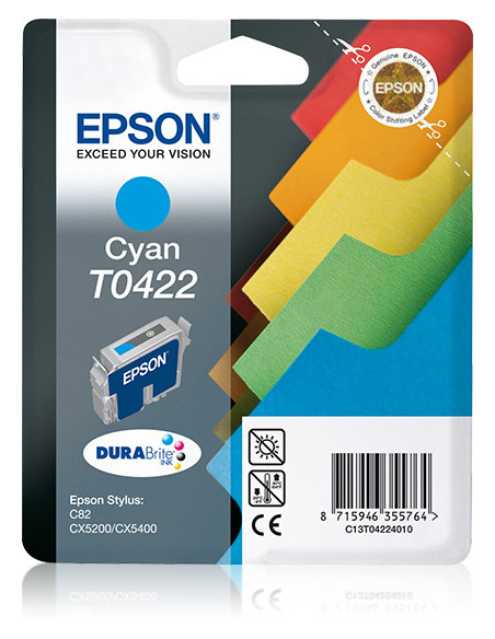 Epson Files Cartucho T0422 cian