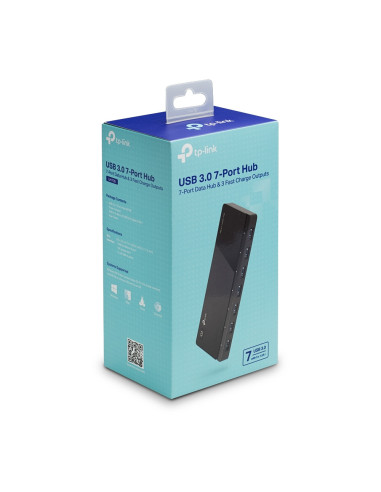 TP-Link UH700 hub de interfaz USB 3.2 Gen 1 (3.1 Gen 1) Micro-B 5000 Mbit s Negro