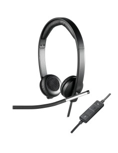 Logitech 981-000519 auricular y casco Auriculares Alámbrico Diadema Oficina Centro de llamadas USB tipo A Negro, Plata
