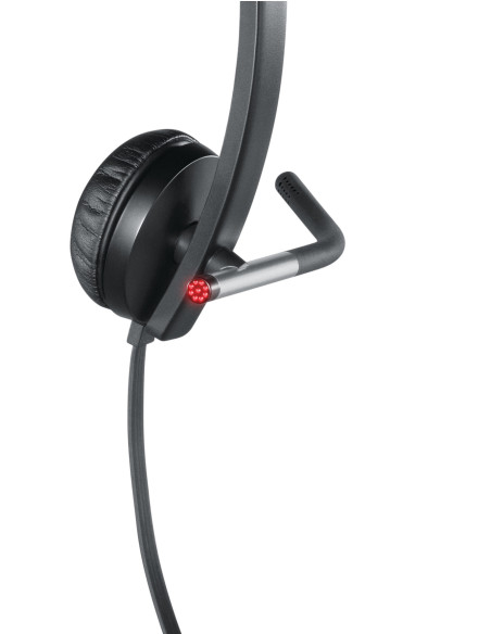 Logitech 981-000519 auricular y casco Auriculares Alámbrico Diadema Oficina Centro de llamadas USB tipo A Negro, Plata