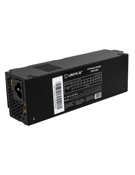UNYKAch ITX 150 unidad de fuente de alimentación 150 W 20+4 pin ATX Flex ATX Negro