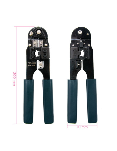 Nanocable 10.31.0101 crimpadora Herramienta para prensar Negro