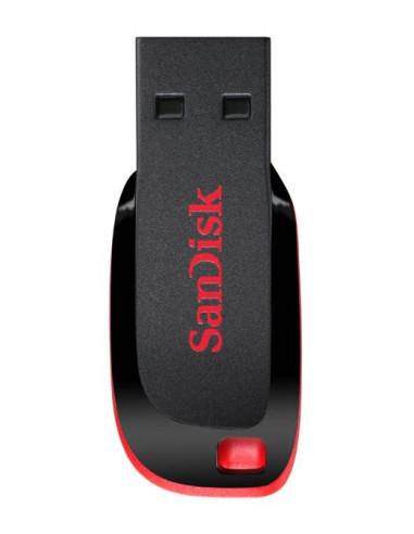 SanDisk Cruzer Blade unidad flash USB 128 GB USB tipo A 2.0 Negro, Rojo