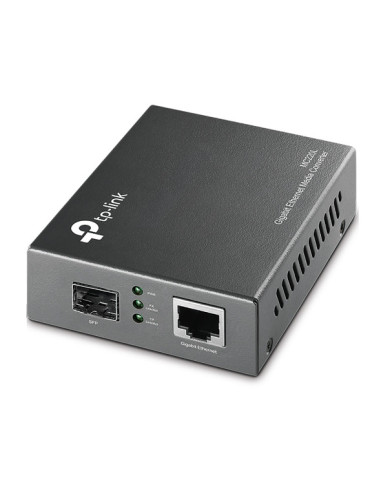TP-Link MC220L convertidor de medio 1000 Mbit s Multimodo, Monomodo Negro