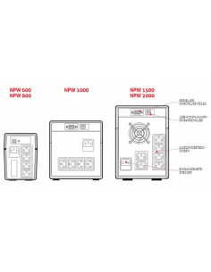 Riello NPW 2000 sistema de alimentación ininterrumpida (UPS) 2 kVA 1200 W 6 salidas AC 2